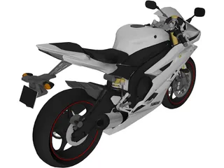 Yamaha YZF-R6 (2009) 3D Model preview