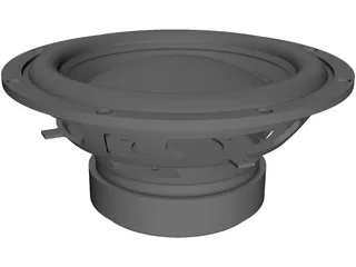 Subwoofer Bass Driver 8 Inch 3D Model preview