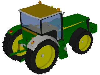 John Deere 7920 Tractor 3D Model preview