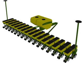 John Deere Corn Planter 3D Model preview