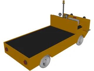 Cushman Utility Cart 3D Model preview