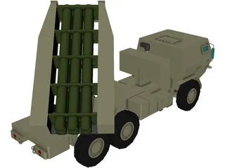 USMC High Mobility Artillery Rocket System (HIMARS) 3D Model preview
