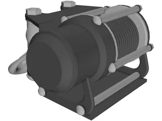 Winch 3D Model preview