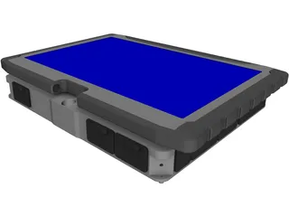 Tectra Getac v100 Laptop 3D Model preview