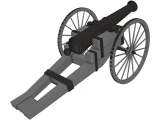 Cannon 19th Century 3D Model preview