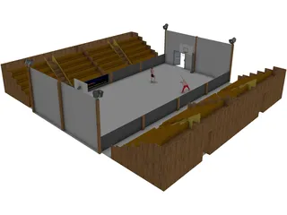 Basketball Court 3D Model preview