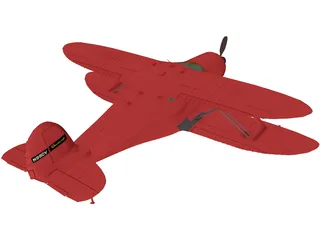 Beechcraft 17 Staggerwing 3D Model preview