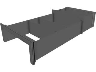 Bookcase 3D Model preview