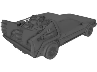 DMC DeLorean (1980) 3D Model preview