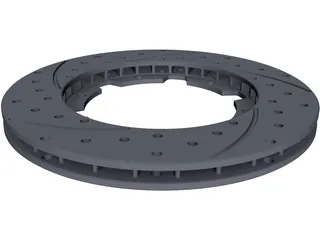 Disc Brake Rotor 3D Model preview