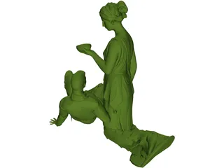 Soldier Sculpture 3D Model preview