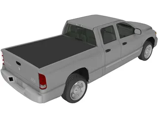 Dodge Ram Crew Cab 1500 (2007) 3D Model preview