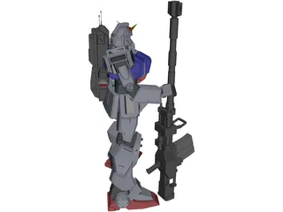 Gundam Ground Type 3D Model preview
