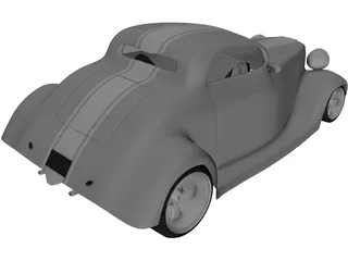 Ford Hot Rod 3D Model preview