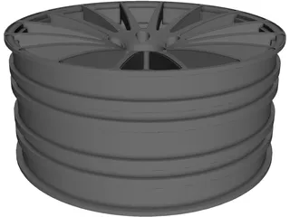 RC Rim Car 3D Model preview