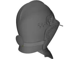 Armet Helmet 3D Model preview