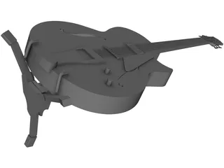 Guitar Jazz 3D Model preview