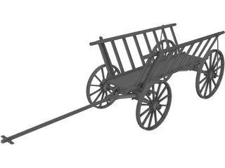 Handcart 3D Model preview