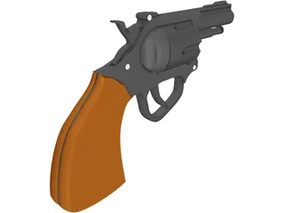 Revolver 3D Model preview