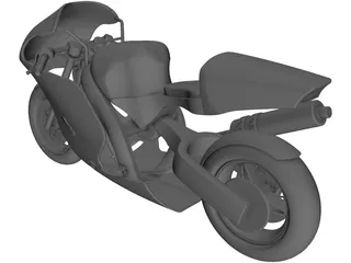 Honda CBR600RR Sport Bike 3D Model preview