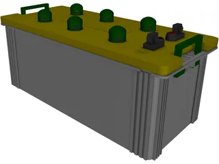 Acid Battery 3D Model preview