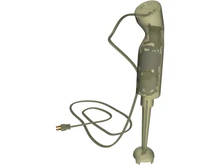 Hand Mixer Moulinex 3D Model preview