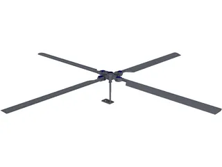 Rotor Heli Principal 3D Model preview