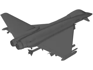 Eurofighter 2000 3D Model preview