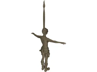 Lara Croft 3D Model preview