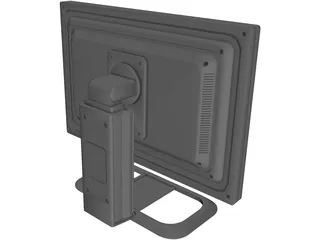HP L1710 Monitor 3D Model preview