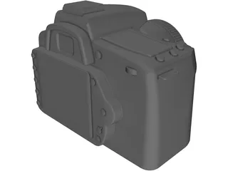 Nikon D90 Camera 3D Model preview
