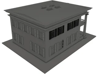 Bank 3D Model preview