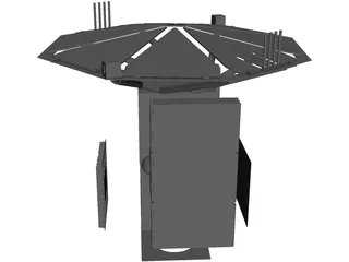 Satellite Deployed 3D Model preview