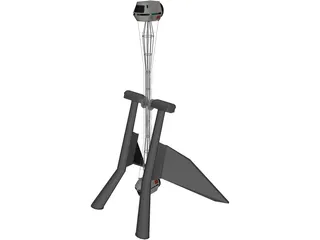 Funfair Rocket 3D Model preview
