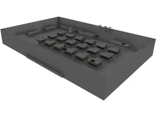 Elementary School Classroom 3D Model preview