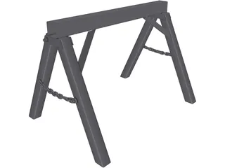Metal Trestle 3D Model preview