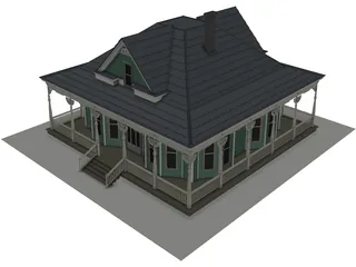 Antique House 3D Model preview