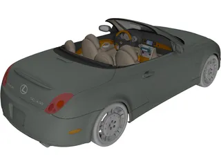 Lexus SC430 (2010) 3D Model preview