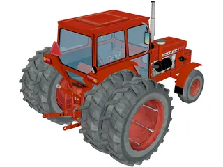 Volvo BM 800 Series Tractor 3D Model preview