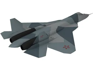 Sukhoi T-50 (2011) 3D Model preview