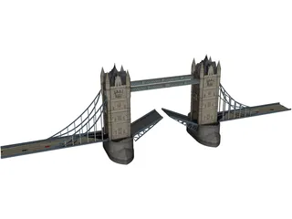 Tower Bridge London 3D Model preview