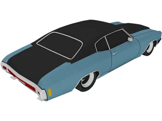 Chevrolet Chevelle (1975) 3D Model preview