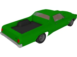 Chevrolet El Camino (1975) 3D Model preview