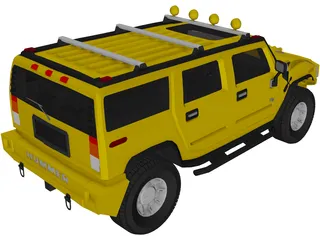 Hummer H2 Custom 3D Model preview