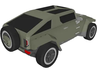Hummer HX Concept (2010) 3D Model preview