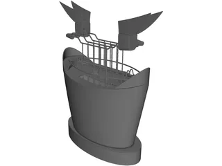 Toast Bugatti 3D Model preview