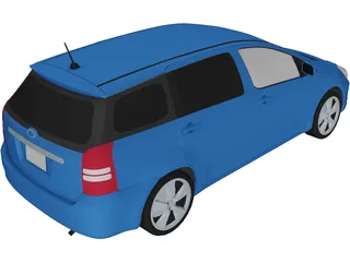 Toyota Wish 3D Model preview