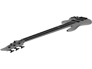 Guitar Electric Bass 3D Model preview