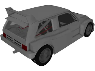 MG Metro 6R4 Group B 3D Model preview