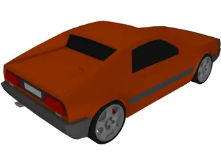 Lancia Beta Montecarlo 3D Model preview